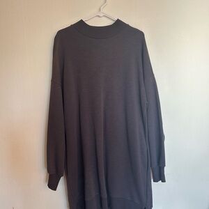 Sweaty Betty Grey Mock neck Sweatshirt Dress